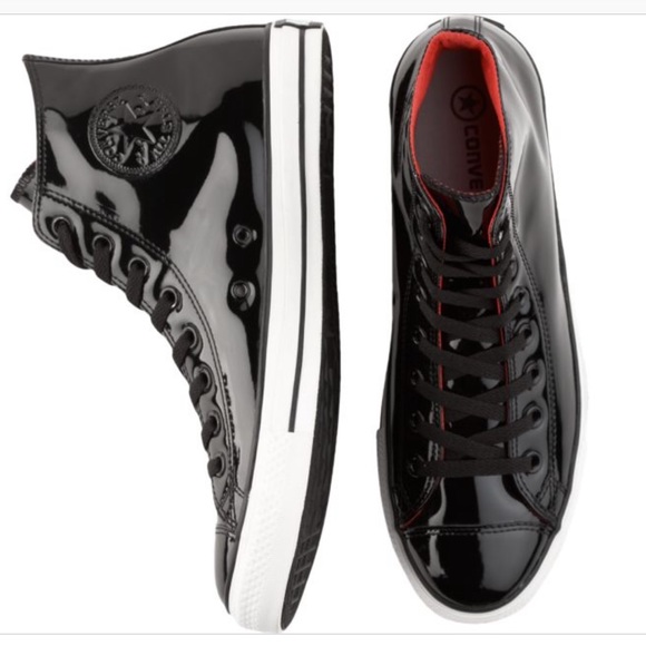 Converse Other - Converse high top patent leather sneaker sz 13
